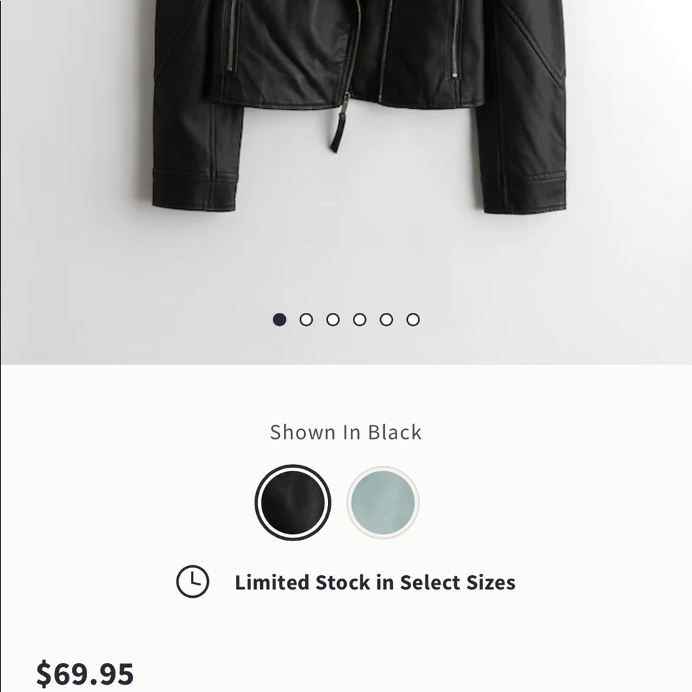 Hollister faux leather jacket in XL - Picture 5 of 5